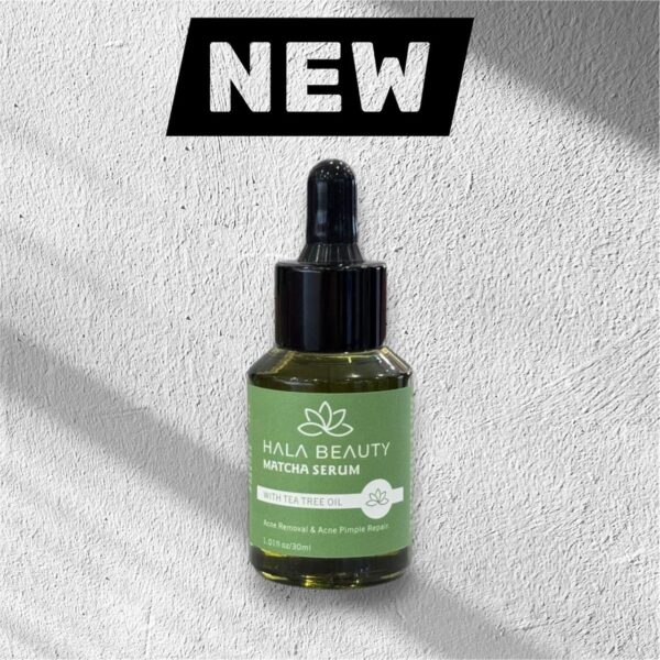 Matcha serum for acne removal